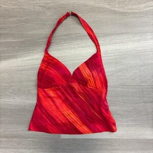 St. John's Bay Red & Orange Halter Camisole